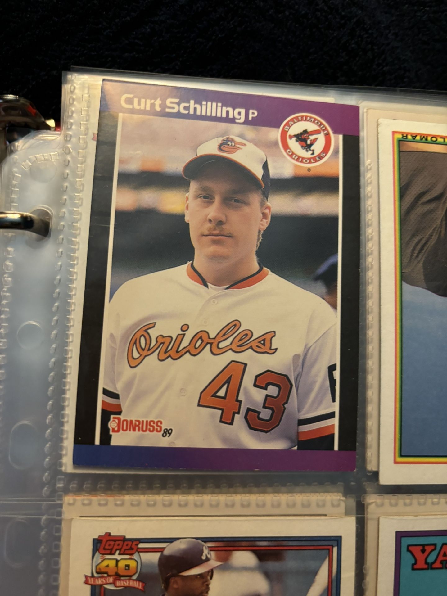 Donruss #635 Curt Schilling 1989 Baltimore Orioles Baseball Card #MLB #Baseball