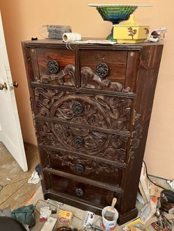 Mandala Inlay Dresser Real Wood$175
