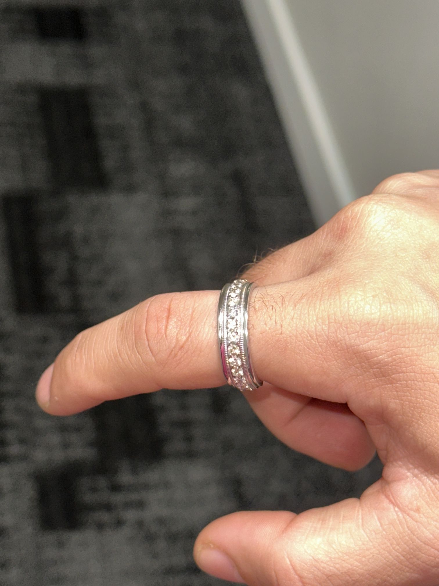 Ring White Gold 10k With Natural Diamonds 0.35cts