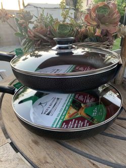 Set de 3ps de sartén de teflón con tapadera