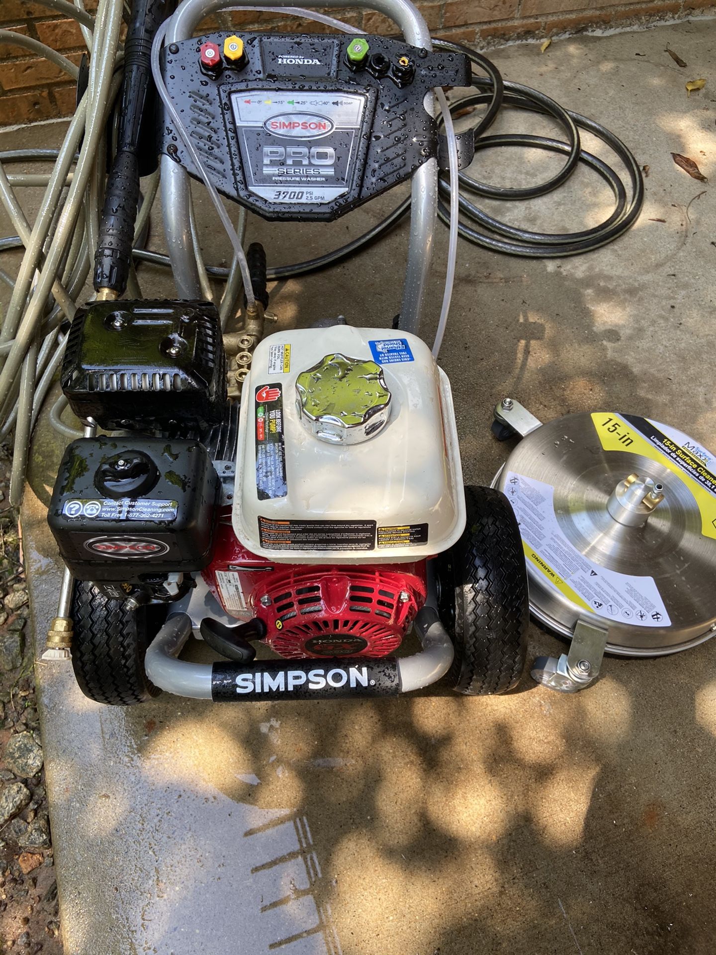 Simpson 3700psi Pressure Washer with Honda Engine