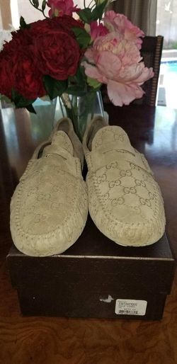 Gucci cream suede