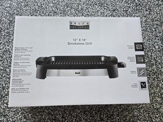 Bella - Pro Series Indoor Smokeless Grill - Stainless Steel
