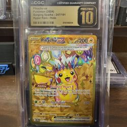 6 Pokemon Card Slabs 4 Pristines Pikachu Ho Oh 