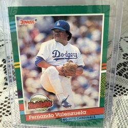 1991 DONRUSS - FERNANDO VALENZUELA #BC-11 BASEBALL CARD