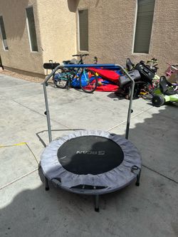 BCAN Mini Exercise Trampoline with Handlebar – $20