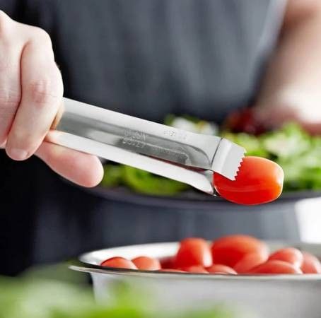 Delta Stainless Steel Tongs 7" New 12 Pack -