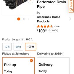 FLEX Drain Pro 4 in. x 100 ft. Black Copolymer Perforated Drain Pipe