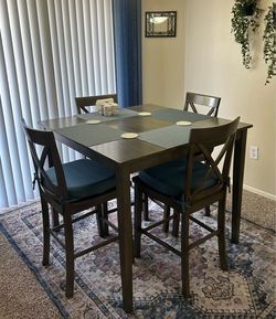 Dining Table and Chairs (Set of 5)