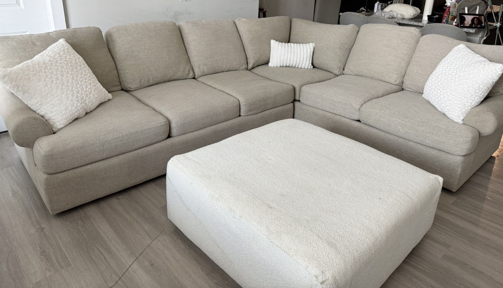 Oversized Bassett sofa sectional
