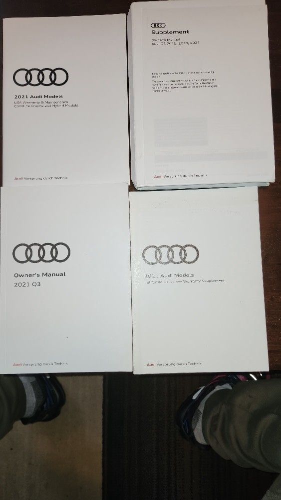 NEW OWNERS MANUAL FOR 2021 AUDI Q3. GASOLINE AND HYBRID MODELS.