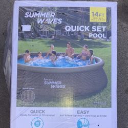 Summer Waves 🌊 14ft Quick Set Pool