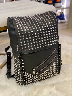 Zara Men Leather Backpack ( Black ) Used once, perfect condition.