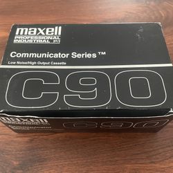 Maxell Professional Industrial Communicator Series C90 Cassettes 10 Pack High Output 
