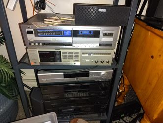Vintage Sony Receiver And Jvc Tape Deck