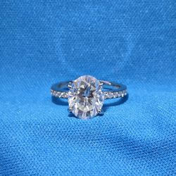 Moissanite 5.00 ctw Oval Ring 