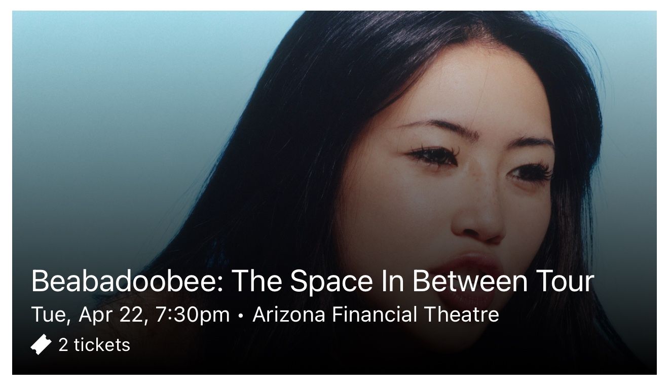 Beabadoobee at Arizona Financial Theatre