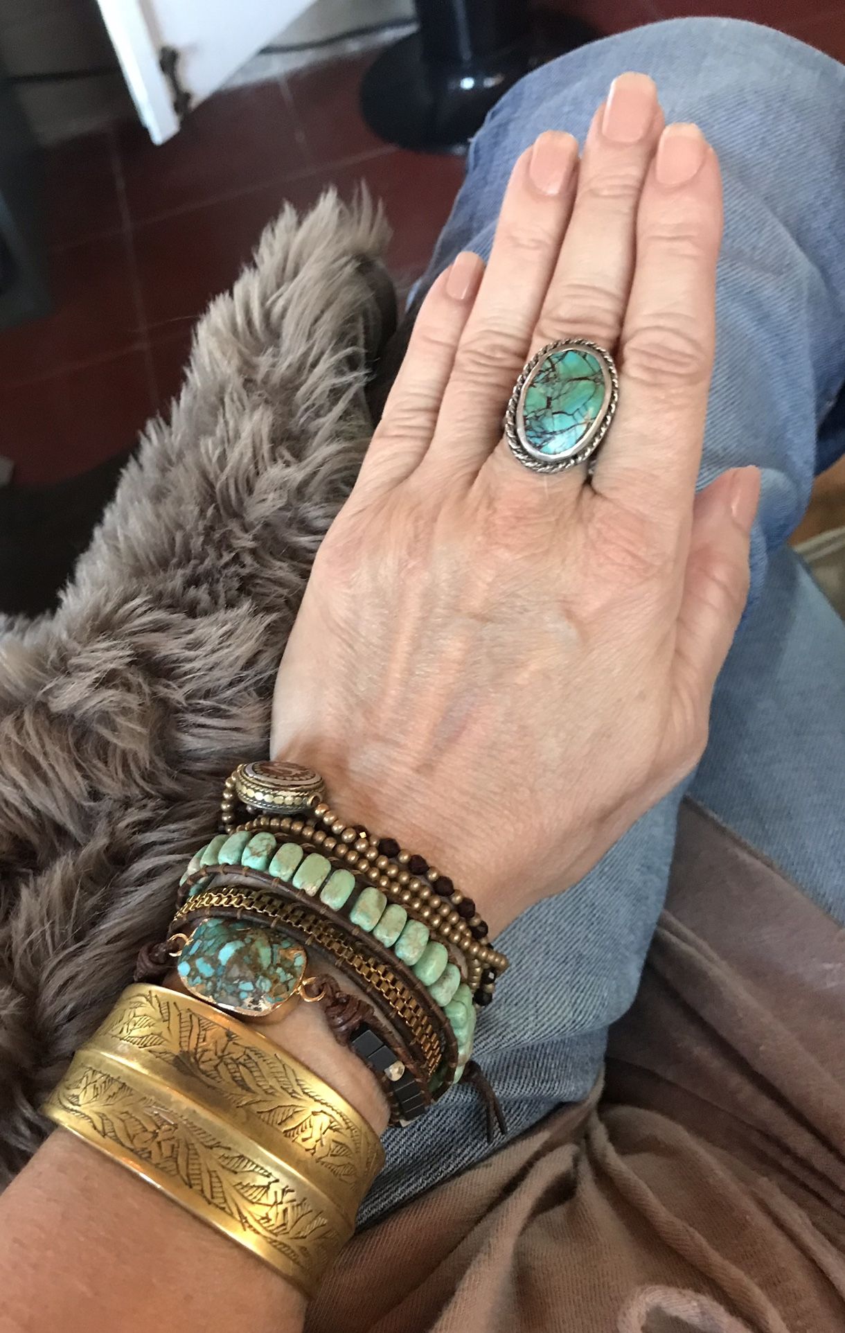 Vintage 1970’s turquoise ring