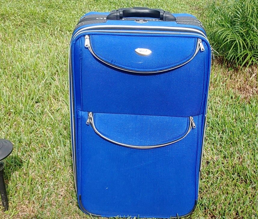 Blue. Suitcase