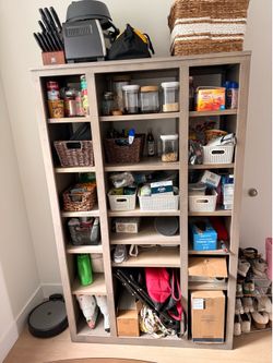 Room & Board open back bookcase