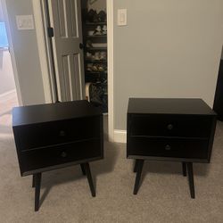 2 Black Night Stands (Must Pick Up) 