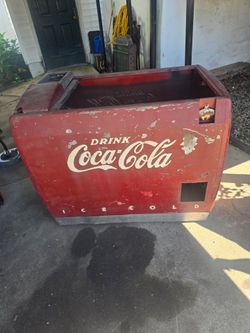 Coke cola storage cooler