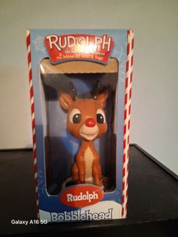 Vintage 2001 Rudolph Bobblehead