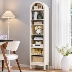NEW MODERN TALL ARCHED BOOKSHELF
