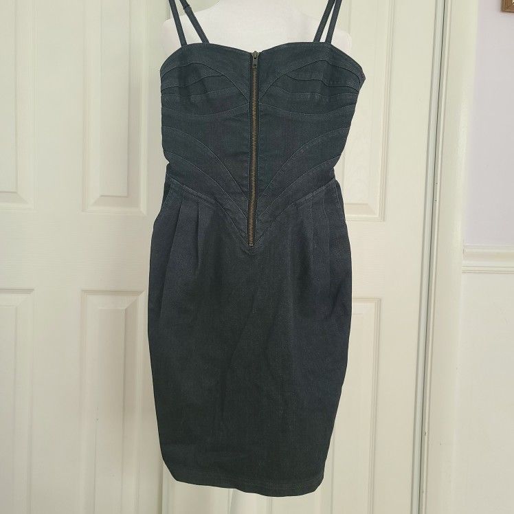 H&M Corset Like Jeans Dress 4