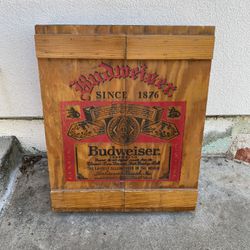 Vintage Wood Shadow Box Budweiser