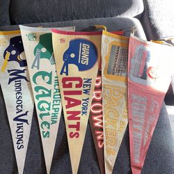 Huge Collection Vintage Sports Pendant Flags