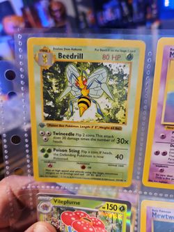 FIRST EDITION BEEDRILL POKEMON CARD