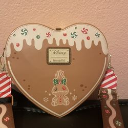 Disney Loungefly Lilo and Stitch Xmas Gingerbread Scented Purse With Wallet