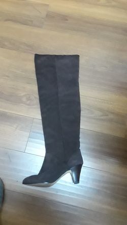 Dolce Vita brown leather suede above knee boots size 10