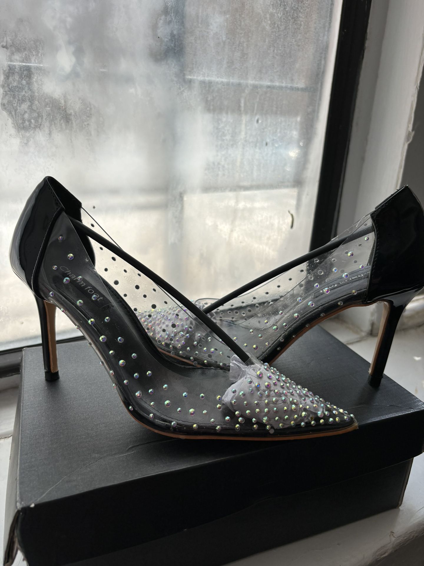 Black Sparkly Heels