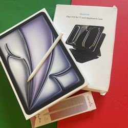 iPad Air 11” M3 Processor / 2025 Newest) 256GB WiFi + cellular (5G) With Pen  & Accessories (New) 