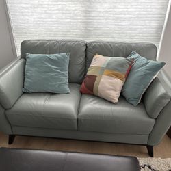 Italian leather couch 
