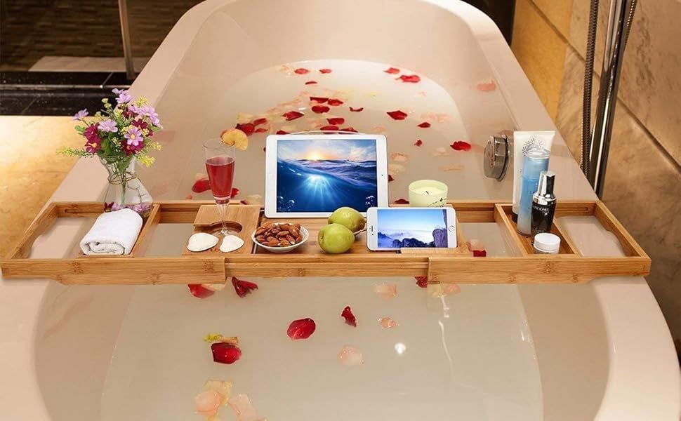 Bathtub Caddy / Laptop Bed Desk- Wood