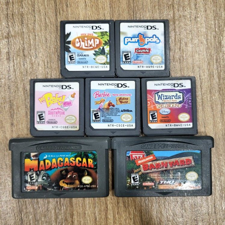 Nintendo Game Boy Advance + DS Video Games Lot/Bundle/Combo of (7):