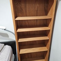 Vintage Solid Wood Bookshelf / Storage Shelf