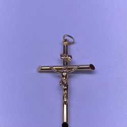14K Crucifix Cross Pendant 
