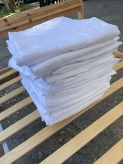 20 new flat sheet white : nuevas 20 sábanas blancas