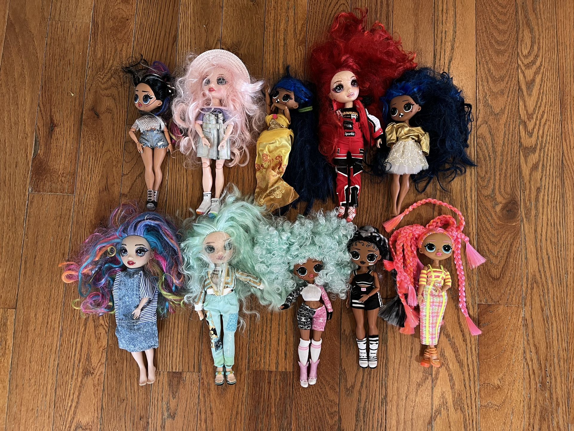 lol Omg Surprise Rainbow High Doll Lot Bundle 10 Fashion Dolls Toys Toy