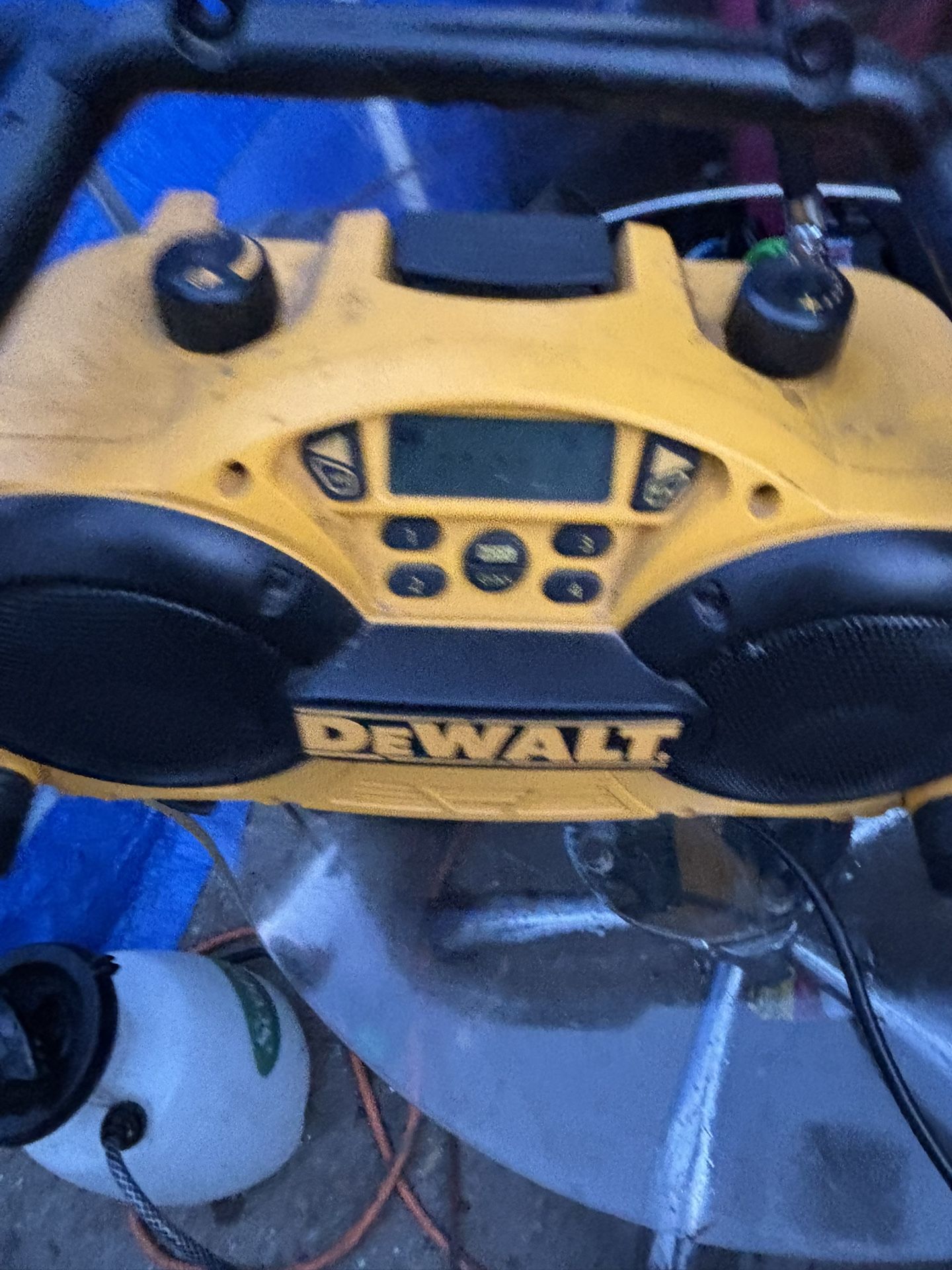 The wall charger and radio