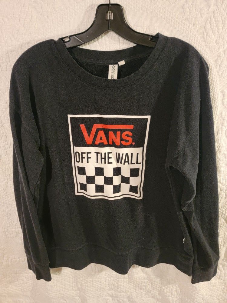 Vans Off The Wall Medium Sweatshirt Crew Neck Pullover Sweater