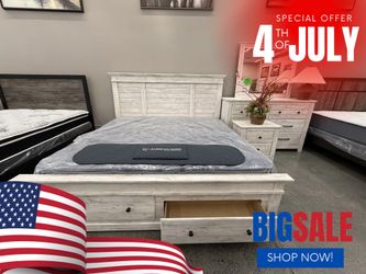 4 PC KING BEDROOM SET