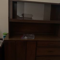 2 Pc Cabinet/ Shelf Unit