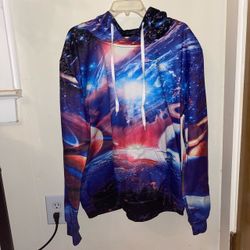Galaxy Print Trippy Hoodie
