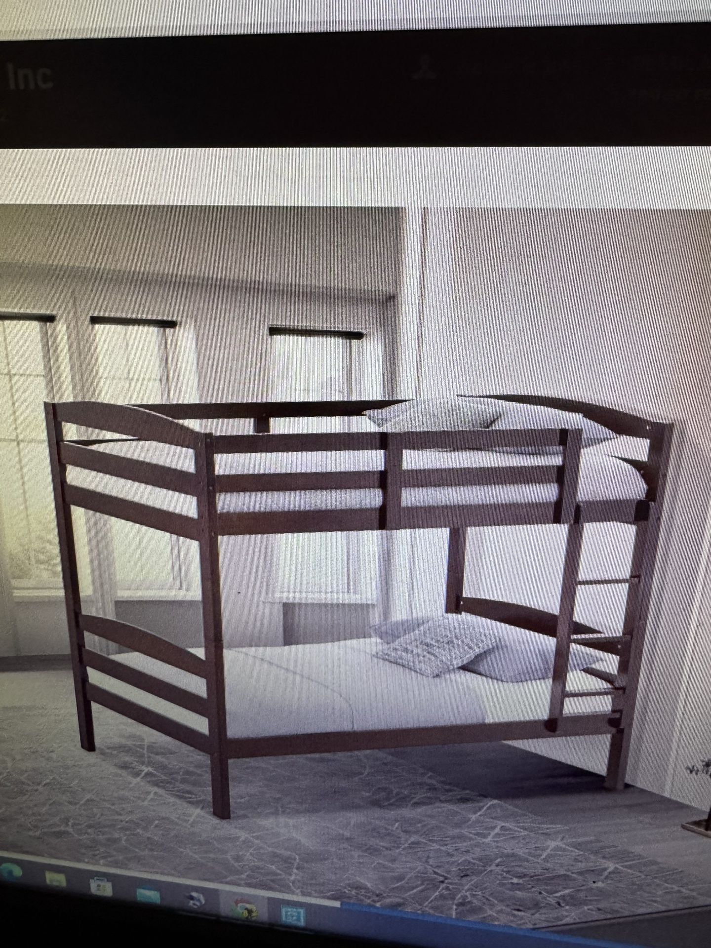 Twin/twin  Wood  Bunk Bed 