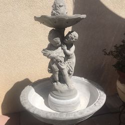 New Water Fountain Made Out Of Cement 
